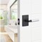Sure-Loc Hardware Sure-Loc Hardware Levanto Passage Rosette, Flat Black, Knurled Grip in Polished Chrome LV101 FBL GRIP-KN 26 - alternate 3